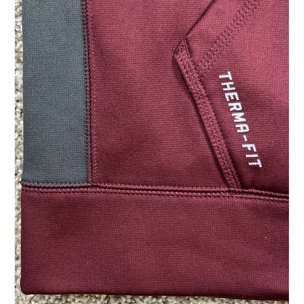 Nike Therma-Fit NASCAR Joe Gibbs Racing Maroon Hoodie Sweatshirt Men's XXL - Picture 3 of 7